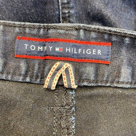 Tommy Hilfiger Jeans Womens 12 Skinny Mid Rise Dark Denim Stretch Front Zipper - Picture 2 of 11